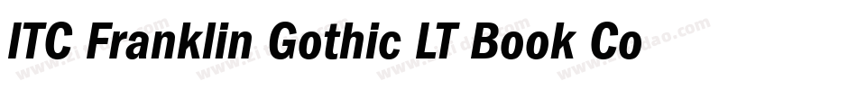 ITC Franklin Gothic LT Book Condensed Italic字体转换